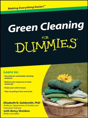 cover image of Green Cleaning For Dummies&#174;